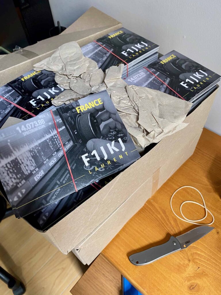 un carton de QSL F1JKJ